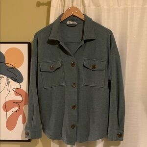 Green Button-Up Jacket